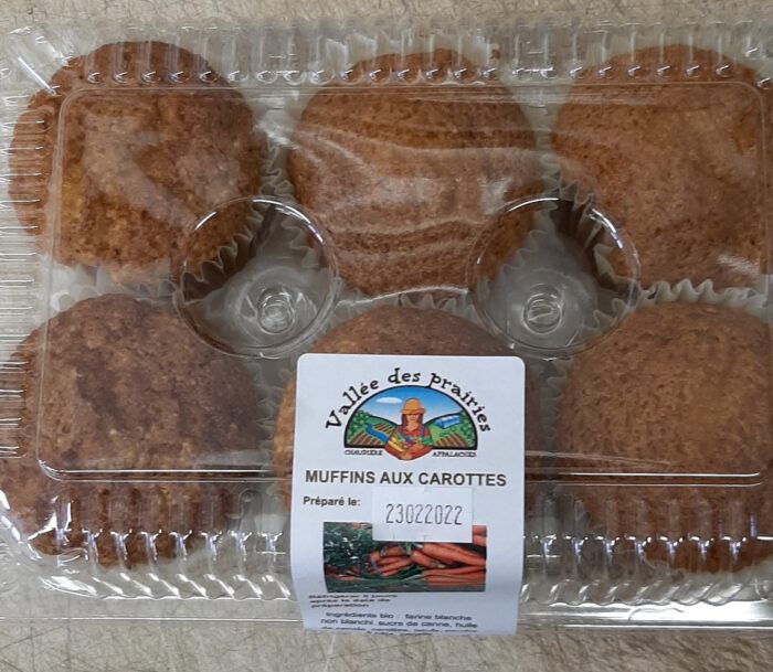Muffins aux carottes pqt.6 congelé