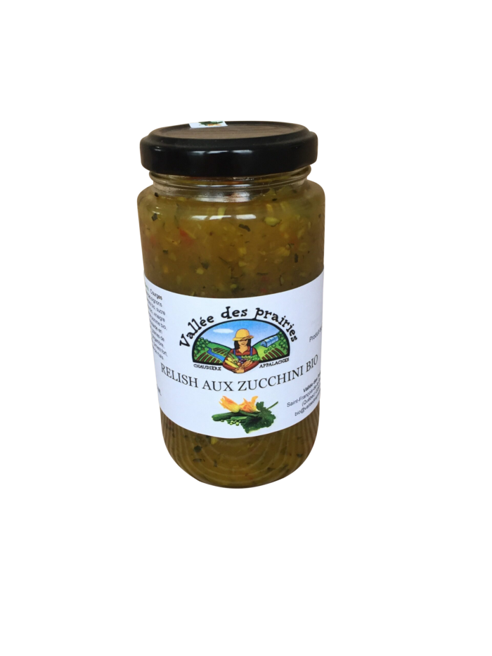 Relish aux zucchini bio 250ml (SPÉCIAL SURPLUS)