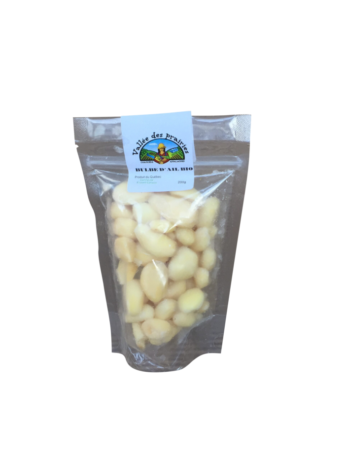 Ail bio pelée et congelée 200g