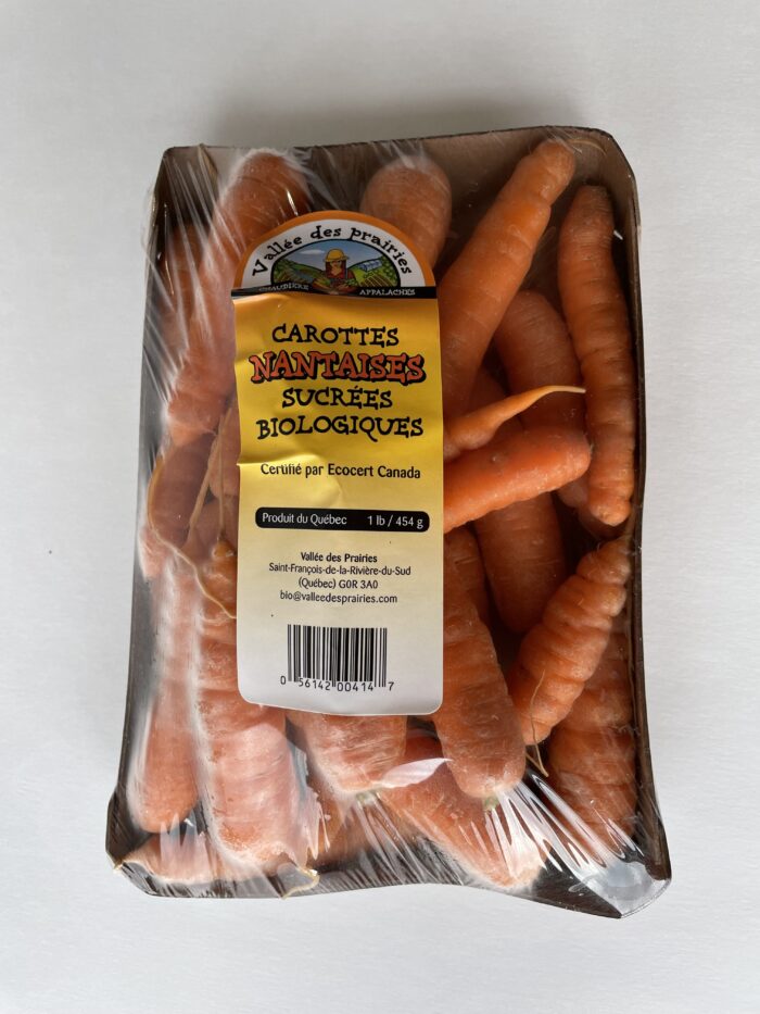 Carottes mini-nantaise bio 1 lbs